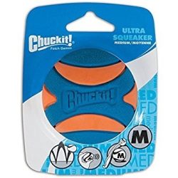 CHUCKIT Ultra Squeaker Sípolós Labda (M)