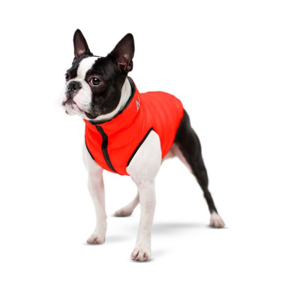 AiryVest kifordítható kutyakabát fekete-piros (XS 30)