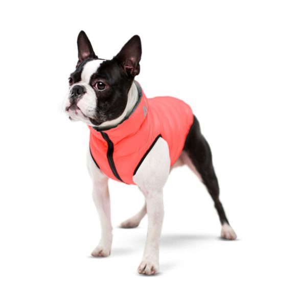 AiryVest kifordítható kutyakabát korall-szürke (S 40)