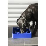 EAT SLOW LIVE LONGER Star Habzsolásgátló Tál Kék (L)