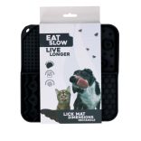 EAT SLOW LIVE LONGER Lick Mat Szürke