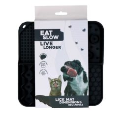 EAT SLOW LIVE LONGER Lick Mat Szürke