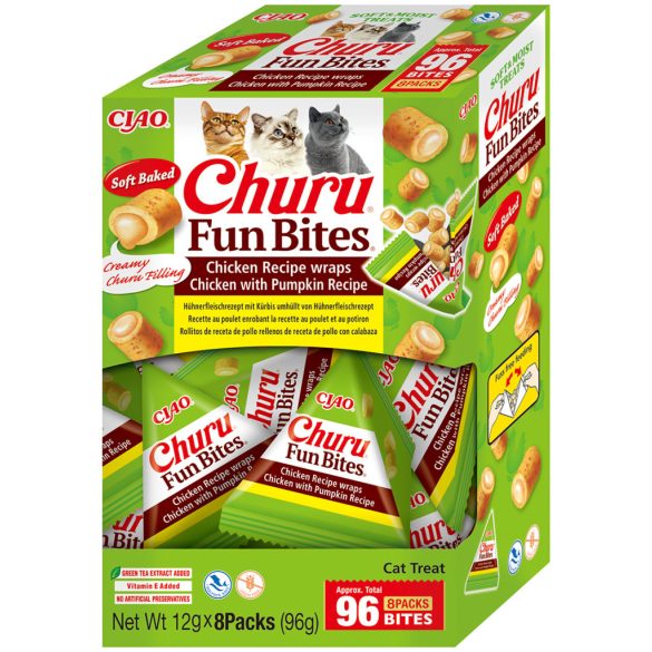 Ciao Churu Fun Bites Csirkés wrap csirkével, sütőtökkel