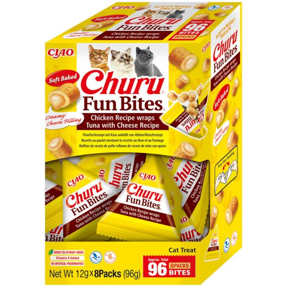 Ciao Churu Fun Bites Csirkés wrap tonhallal, sajttal